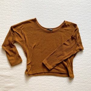 Brown Crop Sweater